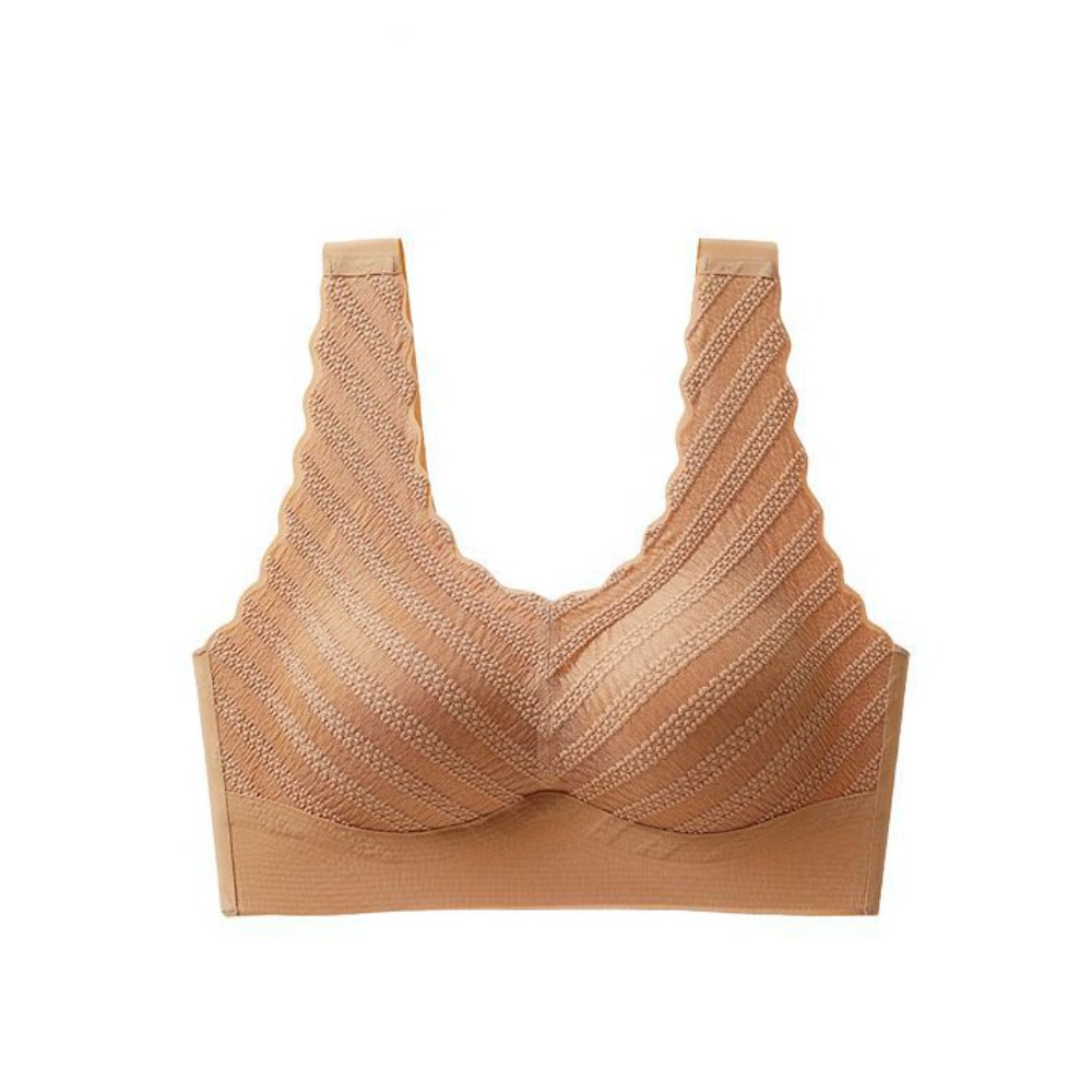Nursing Bra Sleep - シームレスバブルレースブラ、プラスサイズ幅広バンド、プッシュアップ下着ベストトップス、美しいバックブラ（女性用）