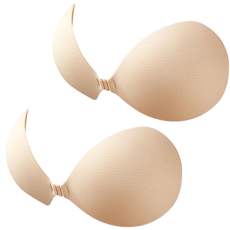 プッシュアップ粘着ブラ 厚め シリコン製バストアップパッド  - Push Up Bra Padded のレビューと価格