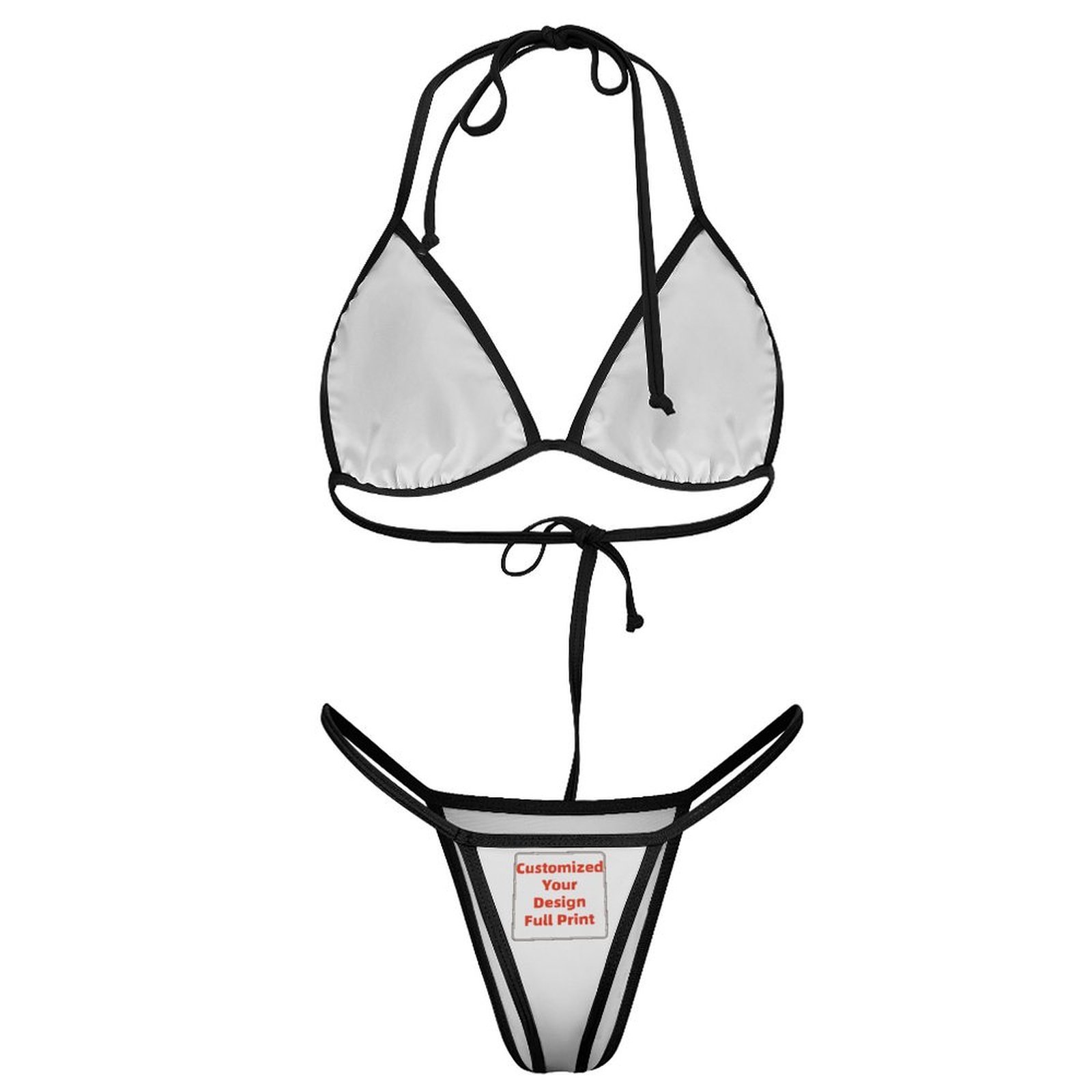オーダーメイドの女性用ブラジリアン・トライアングル・スリング - Thong Bikini Women のレビューと価格