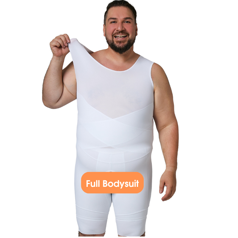メンズシェイプウェアボディスーツおなかコントロール太ももシェ - Shapewear Bodysuit Firm のレビューと価格