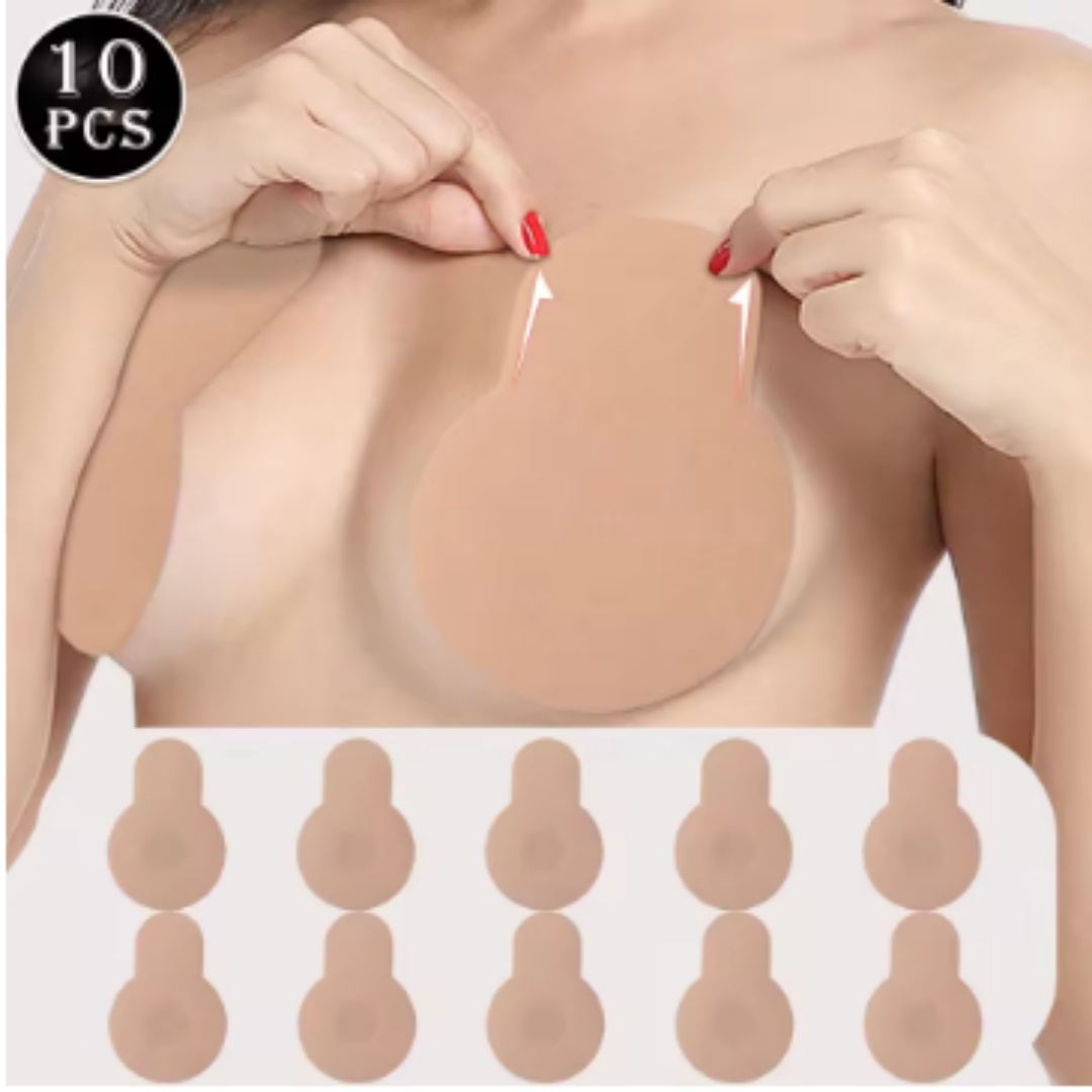 女性用、パッド付き、自着式シリコン製、ストラップなし、目立た - Push Up Bra Padded のレビューと価格