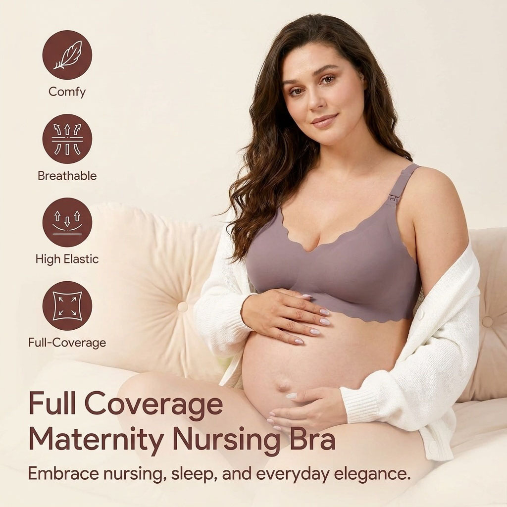 3XLプラスサイズマタニティ授乳ブラ、フロントスナップ開閉、 - Nursing Bra Sleep のレビューと価格