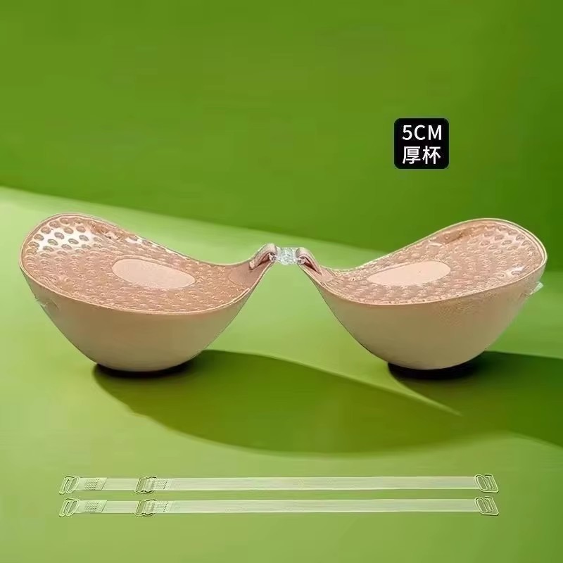 5cm厚の通気性のある粘着ブラ、シリコンニップルテープ、フロ - Push Up Bra Padded のレビューと価格